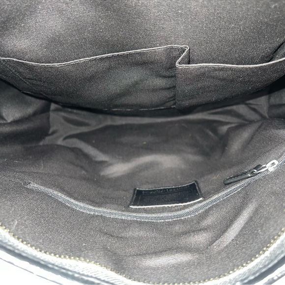 Coach Black/Grey Coated Canvas and Leather Peyton Signature Pocket Tote Purse - Picture 14 of 16